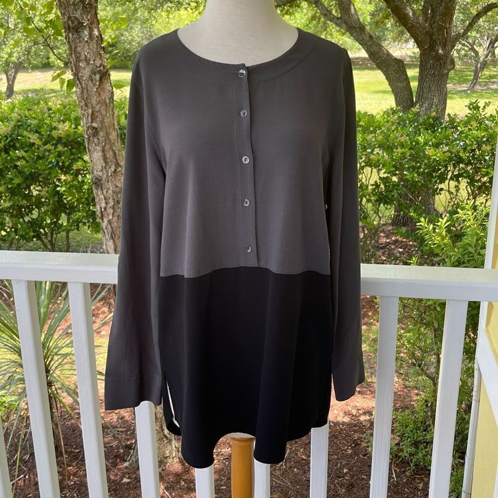 Eileen Fisher Color-Block Tunic - image 1